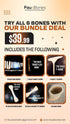 Set of six plant-based faux bones for realistic vegan meat dishes bundle deal