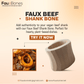 Two pack of FAUX Beef Shank Bones for plant-based cooking on white background