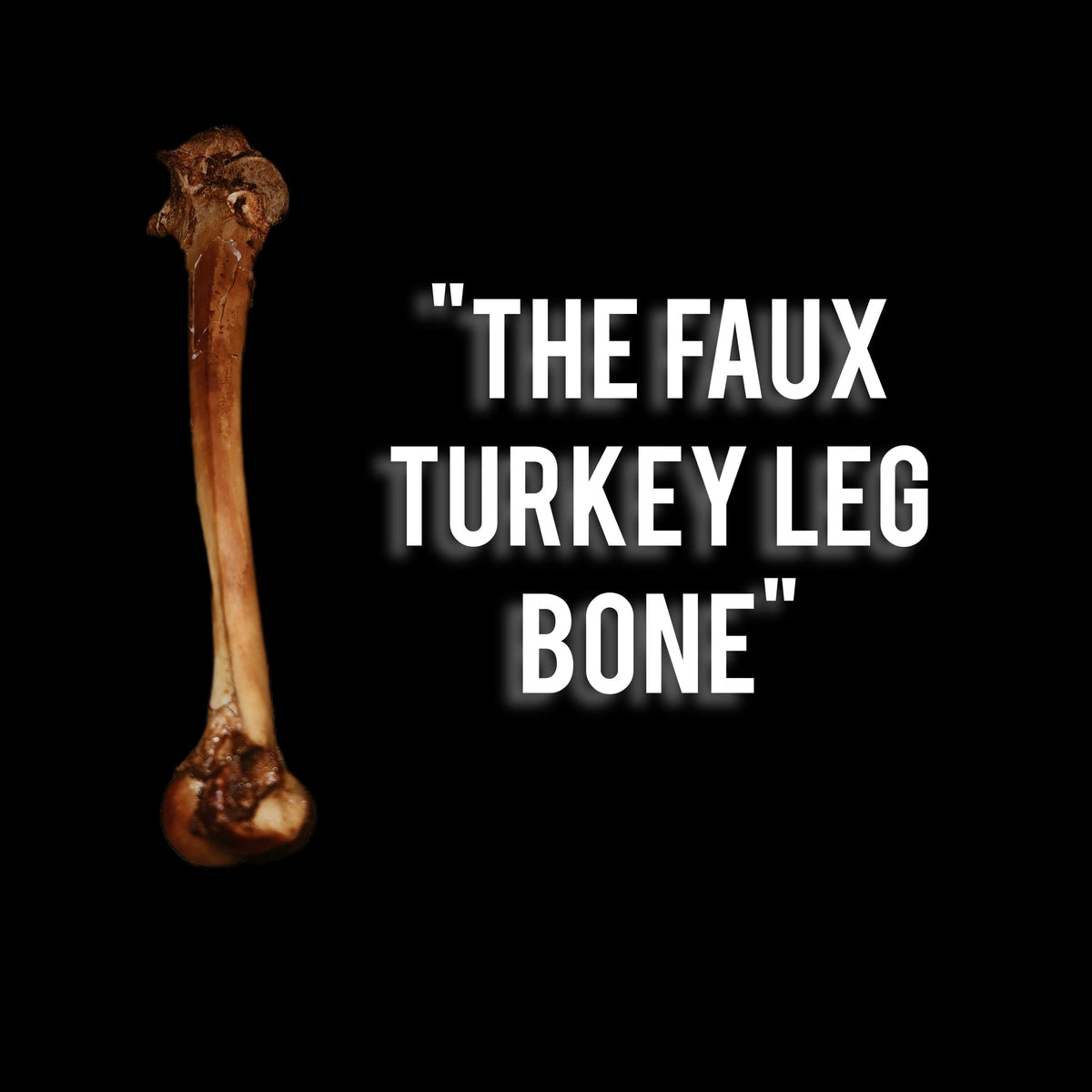 FAUX Turkey Leg Bone for plant-based turkey leg recipes