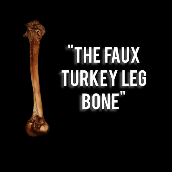 FAUX Turkey Leg Bone for plant-based turkey leg recipes